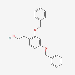 molecular formula C22H22O3 B8343914 2-[2,4-Di(benzyloxy)phenyl]-1-ethanol 