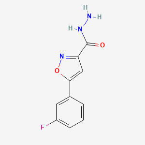 5-(3-Fluorophenyl)isoxazole-3-carbohydrazide