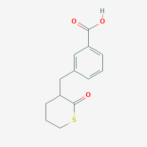 3-[(2-oxotetrahydro-2H-thiopyran-3-yl)methyl]benzoic acid