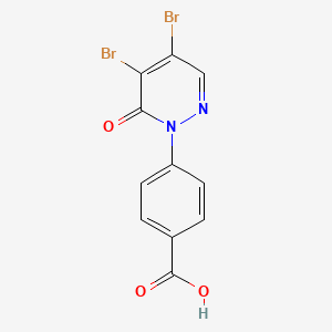 4-(4,5-Dibromo-6-oxopyridazin-1(6H)-yl)benzoic acid