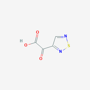 molecular formula C4H2N2O3S B8344099 (1,2,5-Thiadiazol-3-yl)glyoxylic acid 