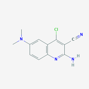 2-Amino-3-cyano-4-chloro-6-dimethylaminoquinoline