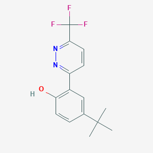 4-(Tert-butyl)-2-(6-(trifluoromethyl)pyridazin-3-yl)phenol