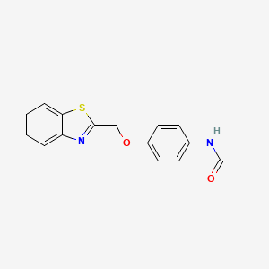 N-[4-(1,3-benzothiazol-2-ylmethoxy)phenyl]acetamide