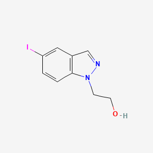 molecular formula C9H9IN2O B8344140 2-(5-Iodoindazol-1-yl)ethanol 