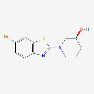 molecular formula C12H13BrN2OS B8344142 (S)-1-(6-bromobenzo[d]thiazol-2-yl)piperidin-3-ol 