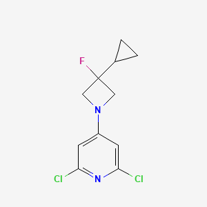 2,6-Dichloro-4-(3-cyclopropyl-3-fluoroazetidine-1-yl)pyridine