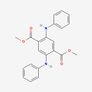 molecular formula C22H20N2O4 B8344263 Dimethyl 2,5-dianilinobenzene-1,4-dicarboxylate CAS No. 14297-60-0