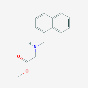 molecular formula C14H15NO2 B8344276 N-(1-naphthyl) methyl-glycine methyl ester 