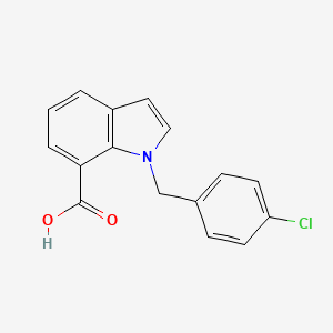 1-(4-chlorobenzyl)-1H-indole-7-carboxylic acid
