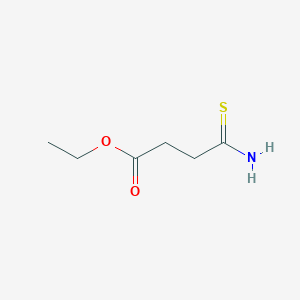 molecular formula C6H11NO2S B8344397 3-(Ethoxycarbonyl)thiopropionamide 