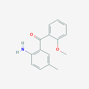 molecular formula C15H15NO2 B8344447 (2-Amino-5-methyl-phenyl)-(2-methoxy-phenyl)-methanone 