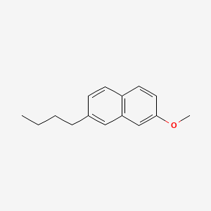 molecular formula C15H18O B8344485 2-Butyl-7-methoxynaphthalene 