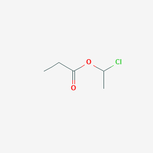 molecular formula C5H9ClO2 B8344492 1-Chloroethyl propionate 