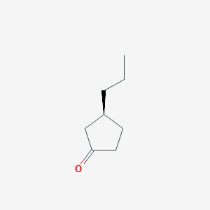 molecular formula C8H14O B8344493 (S)-3-n-propylcyclopentanone 