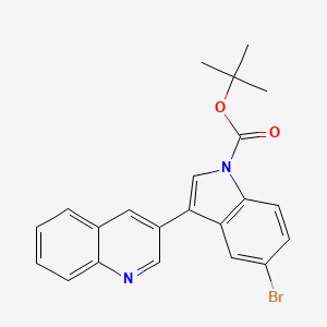 tert-butyl 5-bromo-3-(quinolin-3-yl)-1H-indole-1-carboxylate