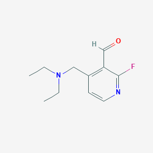 4-(N,N-diethylaminomethyl)-2-fluoropyridine-3-carbaldehyde