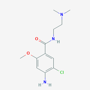 Benzamide, 4-amino-5-chloro-N-[2-(dimethylamino)ethyl]-2-methoxy-