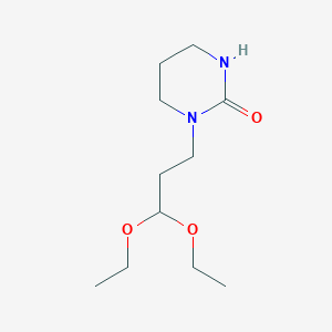 molecular formula C11H22N2O3 B8344572 1-(3,3-Diethoxypropyl)tetrahydropyrimidin-2-one 