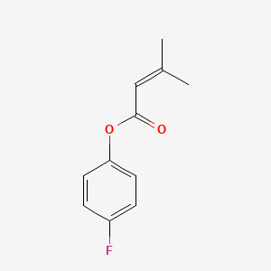 molecular formula C11H11FO2 B8344641 Dimethylacrylate 4-fluorophenyl ester 
