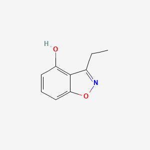 molecular formula C9H9NO2 B8344655 3-Ethyl-1,2-benzisoxazol-4-ol 