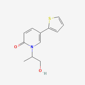 1-(1-Hydroxypropan-2-yl)-5-(thiophen-2-yl)pyridin-2(1H)-one