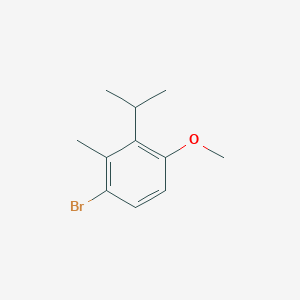 molecular formula C11H15BrO B8344743 4-Bromo-2-iso-propyl-3-methylanisole 