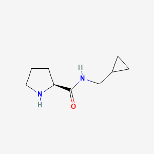molecular formula C9H16N2O B8344781 (S)-pyrrolidine-2-carboxylic acid cyclopropylmethyl-amide 