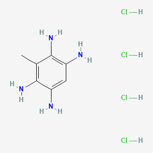 molecular formula C7H16Cl4N4 B8344802 2,3,5,6-Tetraaminotoluene Tetrahydrochloride 