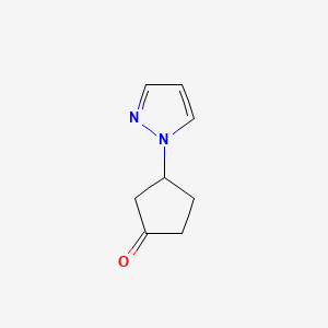 3-(1H-Pyrazol-1-yl)cyclopentanone