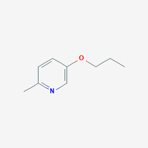 molecular formula C9H13NO B8344852 5-Propoxy-alpha-picoline 