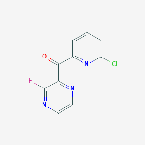 molecular formula C10H5ClFN3O B8344872 (6-Chloropyridin-2-yl)(3-fluoropyrazin-2-yl)methanone 