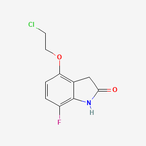 4-(2-Chloroethoxy)-7-fluoro-1,3-dihydro-indol-2-one