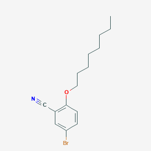 molecular formula C15H20BrNO B8344983 5-Bromo-2-octyloxybenzonitrile 