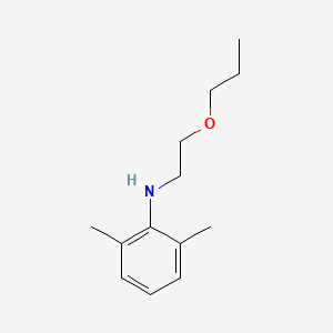 molecular formula C13H21NO B8344997 2,6-dimethyl-N-(2'-propoxyethyl)-aniline 