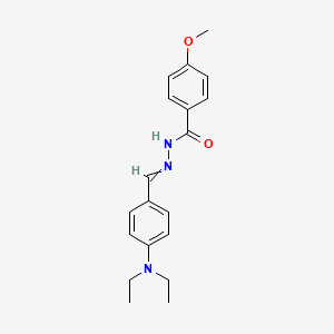 4-Methoxy-benzoic acid (4-diethylamino-benzylidene)-hydrazide