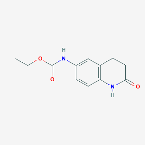 molecular formula C12H14N2O3 B8345011 Ethyl (2-oxo-1,2,3,4-tetrahydroquinolin-6-yl)carbamate 