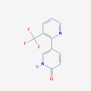 molecular formula C11H7F3N2O B8345033 3-Trifluoromethyl-1'H-[2,3']bipyridinyl-6'-one 