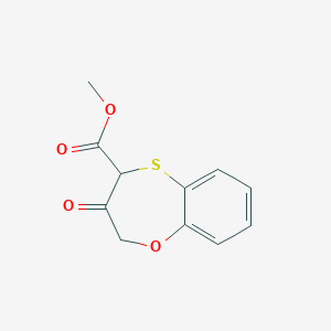 molecular formula C11H10O4S B8345038 methyl 3-oxo-3,4-dihydro-2H-1,5-benzoxathiepin-4-carboxylate 
