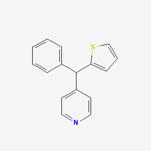 molecular formula C16H13NS B8345049 (Phenyl)-(pyrid-4-yl)-(thien-2-yl)methane 