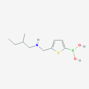 (5-{[(2-Methylbutyl)amino]methyl}-2-thienyl)boronic acid