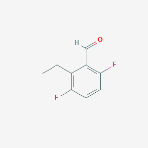 molecular formula C9H8F2O B8345106 2-Ethyl-3,6-difluoro-benzaldehyde 