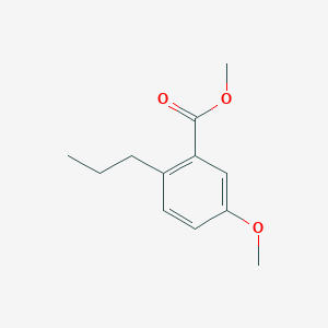 molecular formula C12H16O3 B8345140 5-Methoxy-2-propyl-benzoic acid methyl ester 
