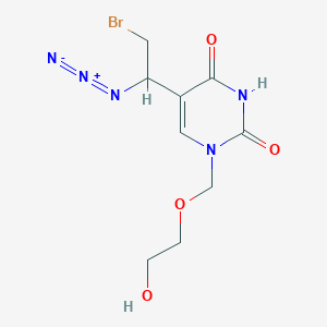 1-(2-Hydroxyethoxymethyl)-5-(1-azido-2-bromoethyl)uracil