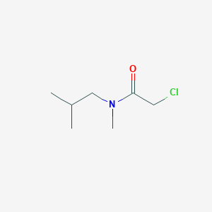 molecular formula C7H14ClNO B8345182 2-chloro-N-isobutyl-N-methylacetamide 