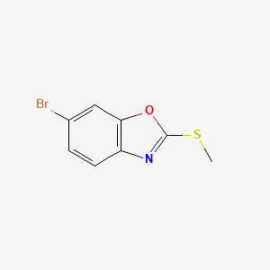 molecular formula C8H6BrNOS B8345184 6-Bromo-2-(methylthio)benzoxazole 