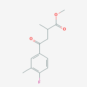 Methyl 4-(4-fluoro-3-methyl-phenyl)-4-oxo-butyric acid methyl ester