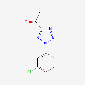 molecular formula C9H7ClN4O B8345214 1-[2-(3-Chloro-phenyl)-2H-tetrazol-5-yl]-ethanone 