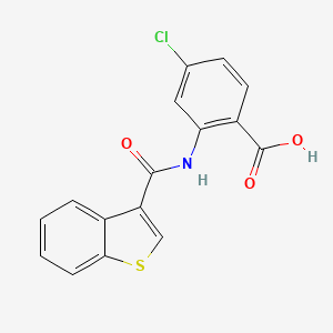 molecular formula C16H10ClNO3S B8345245 2-[(1-Benzothien-3-ylcarbonyl)amino]-4-chlorobenzoic acid 
