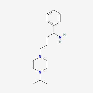 molecular formula C17H29N3 B8345277 4-(4-Isopropylpiperazin-1-yl)-1-phenylbutylamine 